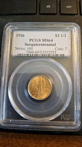 1926N  2.50h PCGS MS64 150NLO r2