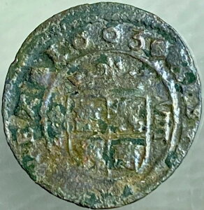 1663�N�R�C�� �X�y�C���鍑 8 Maravedis �����t�F���y4�� 360�� ��