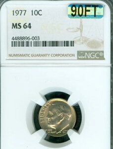 1977 ���[�Y�x���g �_�C�� NGC MS64 MAC 90FT PQ �� �X�|�b�g���X 200 �h�� IN FT .
