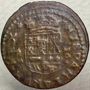 1663�N�R�C�� �X�y�C���鍑 16 Maravedis �����t�F���y4�� 360�� ��