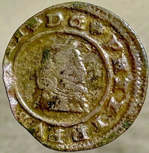 1662�N �X�y�C���鍑�R�C�� 16 Maravedis �����t�F���y4�� 360�� ��
