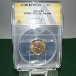 1936NJ[Zg MS 62 RB AibNX sK؂ȍ ʐ^QƁI