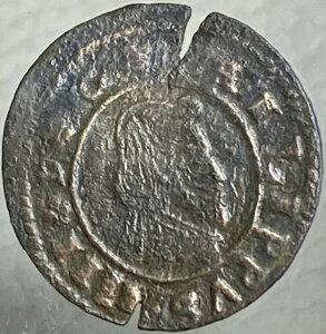 1661-1664�N �X�y�C���鍑 16 Maravedis �R�C�� �t�F���y4�� 360�N ��