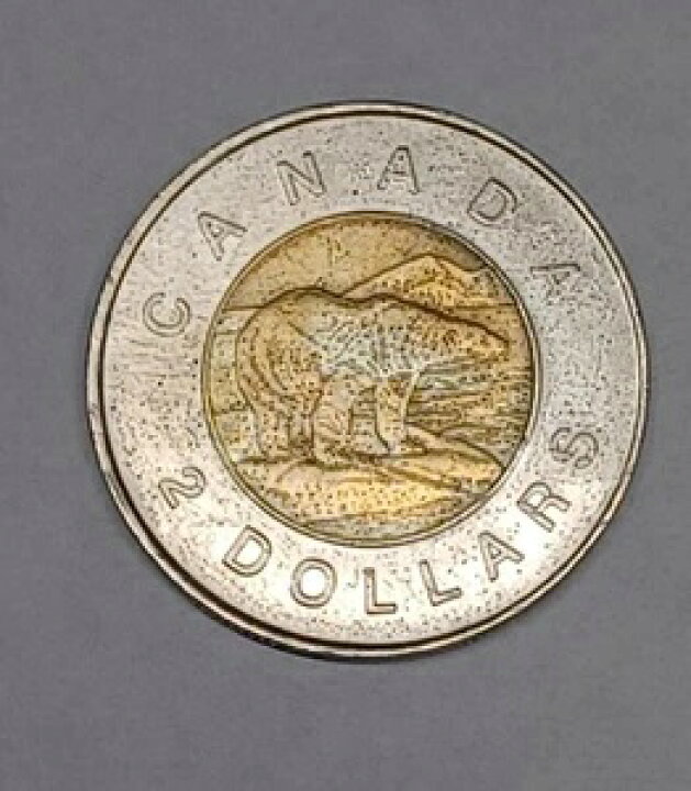 楽天市場】~希少~ 1996年カナダ2ドル硬貨 エリザベス2世女王と 