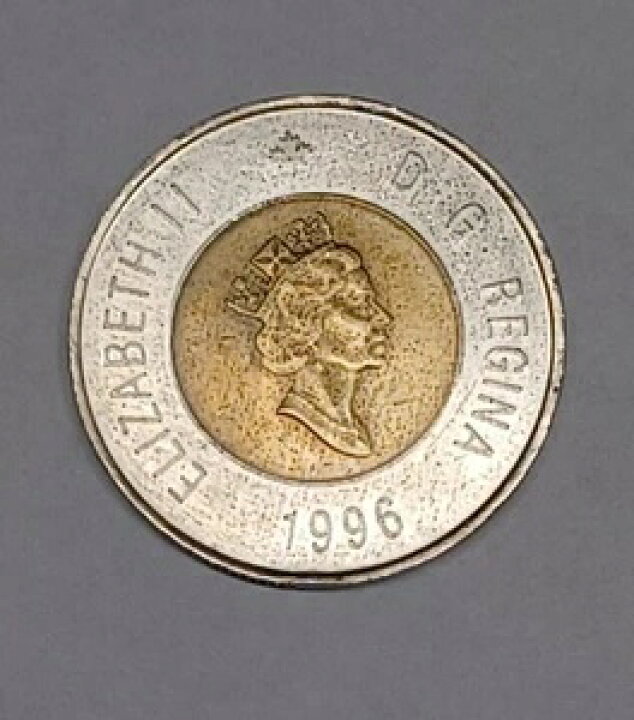 楽天市場】~希少~ 1996年カナダ2ドル硬貨 エリザベス2世女王と 