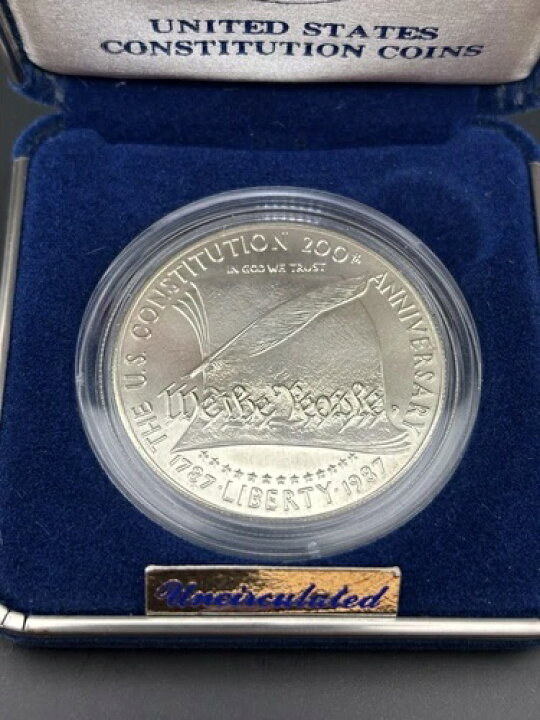 楽天市場】アメリカ合衆国憲法制定200周年を記念した1ドル銀貨 : WORLD 