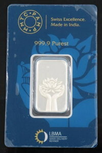 MMTC-PAMP 10グラム 999.9 シルバーバー ロータス - 密封認定 - INV #4