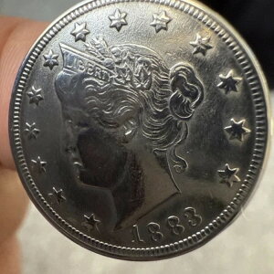 1883年 0セント リバティ V ニッケル 1 コイン クリーニング済み