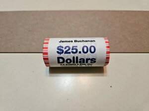 2010年 ジェームズ・ブキャナン 未開封 25枚入り ミントロール 大統領ドル UNC
