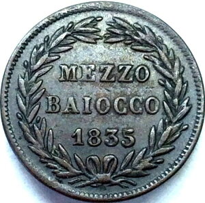 �o�`�J�� 1/2 ���] BAIOCCO 1835 ���[�} �O���S���[ 16 �� 1831-1846 ��