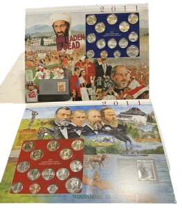 2011年 P/D 未流通ミントセット 郵便記念協会コイン&切手