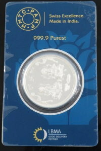 MMTC-PAMP 10グラム 999.9シルバー ラウンド ガネーシャ ラクシュミ - 密封認定 - INV #9