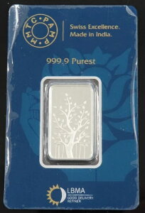 MMTC-PAMP 10グラム 999.9 シルバーバー バンヤンツリー - 密封認定 - INV #5