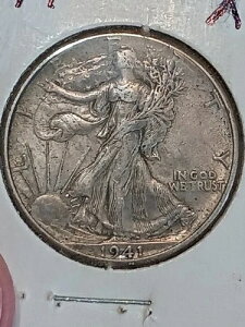 1941年ウォーキング・リバティ・ハーフダラー(極上品&魅力的)