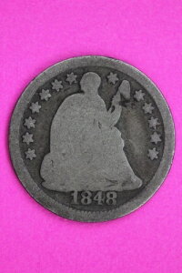 1848�N O ���Ȏ��R�̏��_�� �n�[�t�_�C�� �V���o�[ �{���E���^�����̃R�C�� 1571