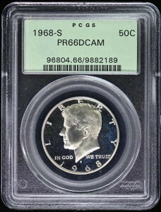 1968-S 50Zg PlfB n[t_[ ^Cv2 Vo[Nbh PCGS PR66DCAM