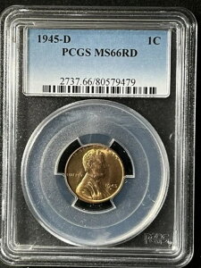 1945-D 1C RD J[EEB[g 1Zg PCGS MS66RD 80579479