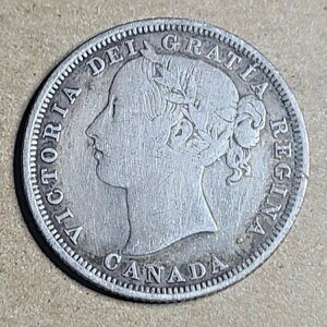 1858�N �j���[�t�@���h�����h 20�Z���g �X�^�[�����O�V���o�[ 0.925 �󏭃R�C�� - ���B�N�g���A���� (966)