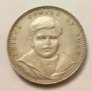 1900年 希少トークン エドワード・プリンス・ヨーク ホイストマーカー ゲーミングトークン ウィリアム・コミンズ作