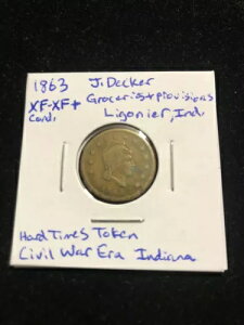 1863 �N�󏭃n�[�h�^�C���Y�g�[�N�� - XF+ - J. Decker Grocery & Provisions Ligonier�AIND�B