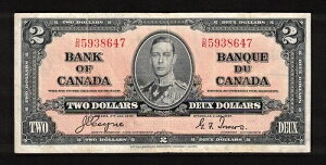 1937�N ��ꂽ 3456789 ���_�[ $2.00 BC-22c VF ** �� �W���[�W6�� �J�i�_ 2�h��