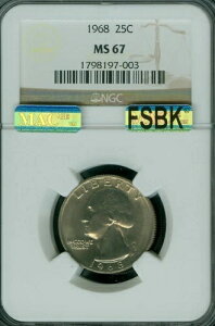 1968NNH[^[ NGC MS67 FSBK󏭕i 2nd Finest MAC |bgX *