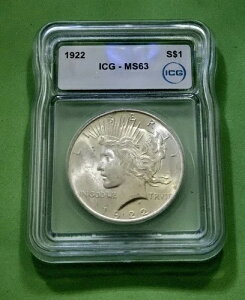 1922N P s[Xh ICG MS63 BU GEM  Vo[h l 1hRC