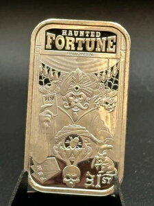 Postal Express Mint Haunted Fortune 1 �I���X .999 �V���o�[ �v���[�t �o�[ PEM #24/125 �󏭕i!