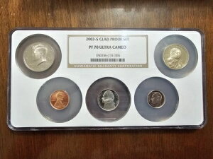 2003-S �N���b�h�v���[�t�Z�b�g NGC PF 70 �E���g���J���I 5���Z�b�g - ����X���u