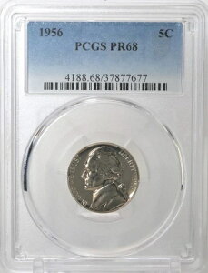PR68 1956NWFt@[\jbP PCGSO[h US 5C v[t P-MINT EXACT RC1