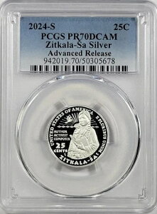 2024-S �V���o�[ ���V���g�� �N�H�[�^�[ - Zitkala-Sa - PCGS PR70DCAM - ��s�����[�X