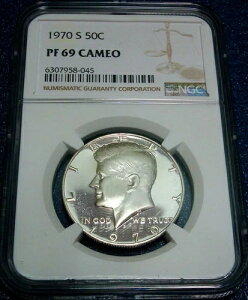 1970-S NGC PF69 �J���I 50�Z���g �P�l�f�B �n�[�t�_���[ #045