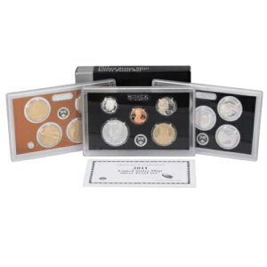 アメリカ合衆国 シルバー プルーフ セット 14 枚 コイン 2011年 ミントボックス & COA