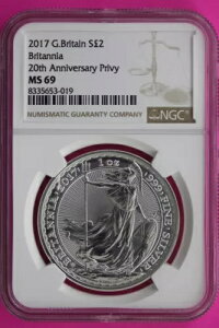 2017 MS 69 �C�M���X ?2 �u���^�j�A 20���N�L�O �v���C�x�[�g NGC �O���[�f�b�h �X���u 715