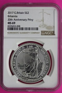 2017 MS 69 �C�M���X ?2 �u���^�j�A 20���N�L�O �v���C�x�[�g NGC �O���[�f�b�h �X���u 734