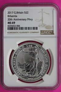 2017 MS 69 �C�M���X ?2 �u���^�j�A 20���N�L�O �v���C�x�[�g NGC �O���[�h �X���u 720