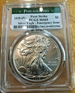 2020P �V���o�[�C�[�O�� �t�@�[�X�g�X�g���C�N MS69 - ����̊󏭐� - �����s���� 50,000��