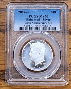 2014-S 50Zg GnXhVo[ PlfB n[t_[ PCGS MS70 50NLO A