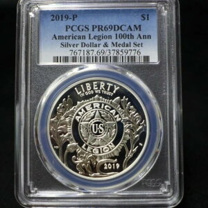 2019-P �v���[�t $1 �A�����J�����M�I�� 100���N�L�O PCGS PR69 DCAM
