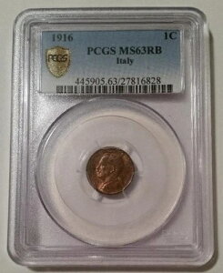 C^A 1916 R Centesimo MS63 RB PCGS GSH