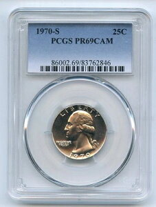 1970�N S ���V���g�� �N�H�[�^�[ PCGS PR69CAM GEM MB 5233
