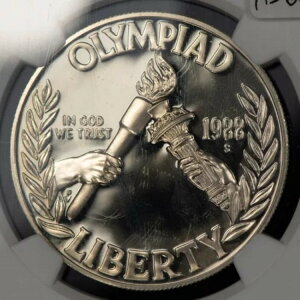 1988-S ソウルオリンピック記念 1ドル銀貨プルーフ - NGC PF 69 UC - X5613
