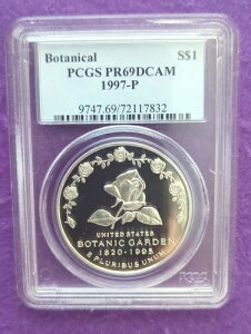 1997 P PCGS PR 69 DCAM �{�^�j�J�� 1 �h�� $1 Commem ���B���e�[�W SLAB