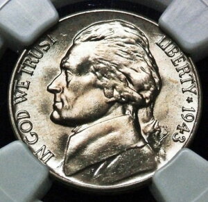 1943-D Vo[ WFt@[\jbP / ʂɔɔF̕ϐF / NGC MS65