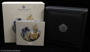 2023年 ニウエ スターウォーズ R2-D2 & C-3PO 5オンス シルバーコイン OGP ボックス&COAのみ