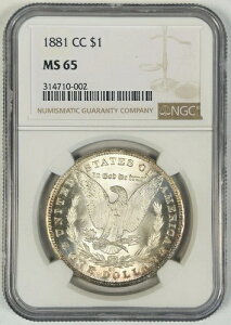 1881-CC ���[�K����� 1�h���d�� NGC MS 65 PQ NGC�G���[ ���ʏ�