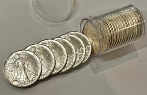 ジェムブリリアント未流通ロール 1986年 1オンス アメリカンイーグル銀貨