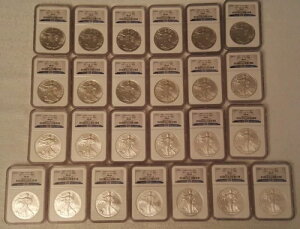1986�N - 2010�N 1�h�� �A�����J���C�[�O�� - 25���Z�b�g - NGC MS 69 - SET 1166 of 1500