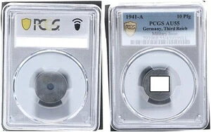 Reichskreditkassen 10 Pfennig 1941 A PCGS F PCGS AU55 90847
