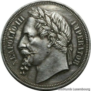 GG0237 󏭂ȃvCZhW[ 5t GbZC i|I3 1870N Vo[ UNC-